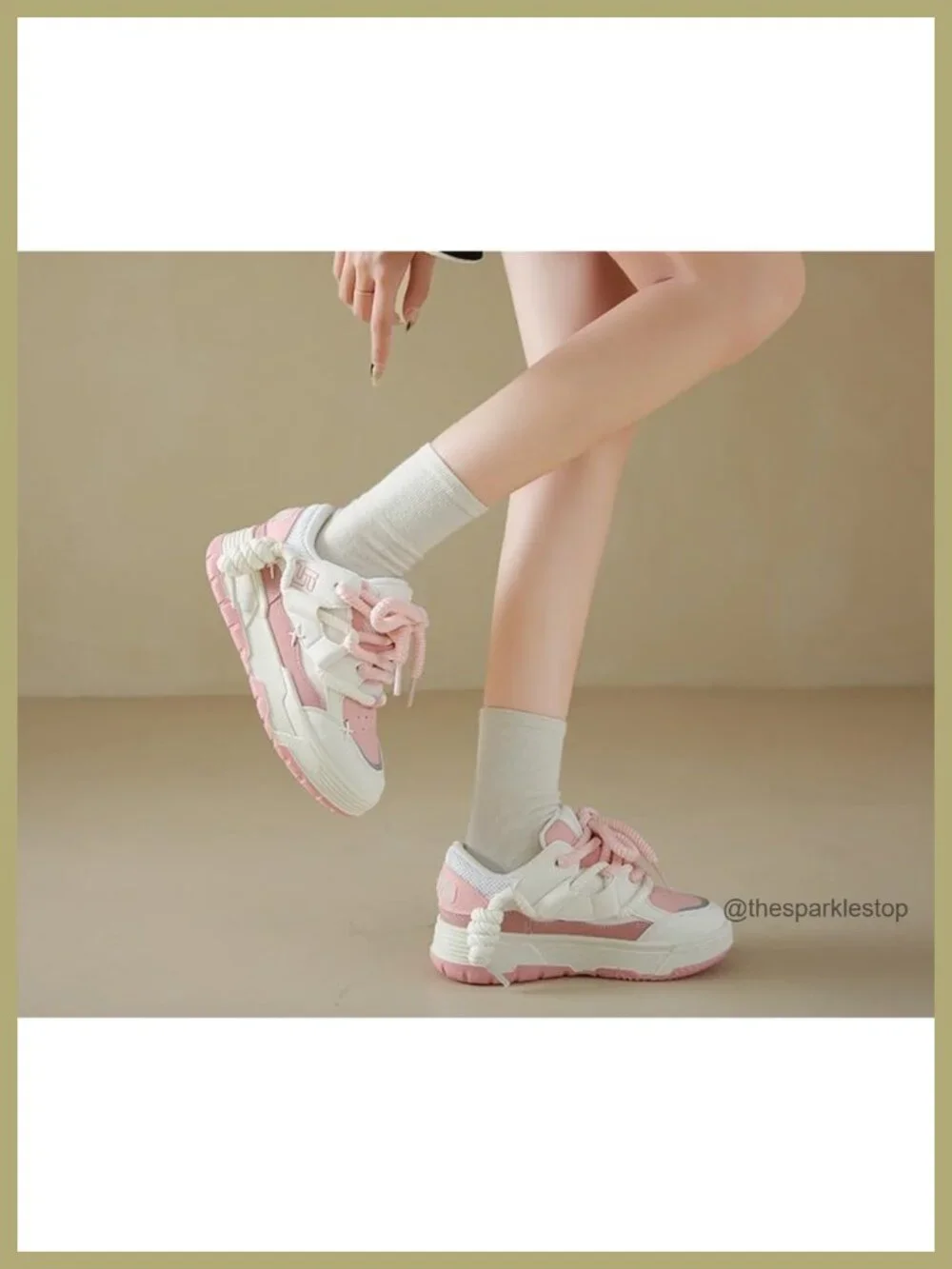 Y2K Chunky Sneakers Women Thick Sole Walking Shoes Cute Platform Kawaii Style